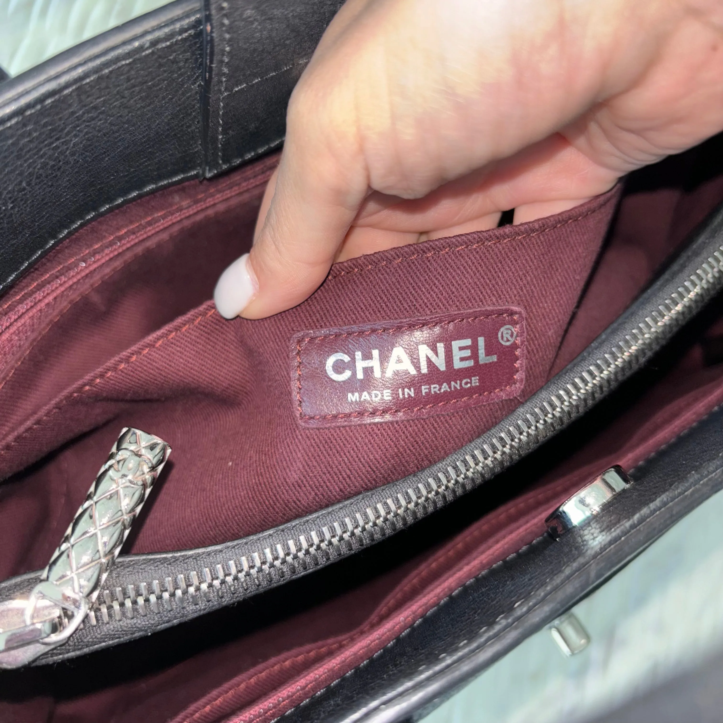 Chanel Neo Executive Tote Bag Black grained calfskin