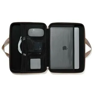Semi-hard Laptop Bag - Black